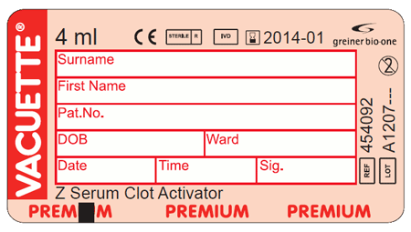    Vacuette    (   ISO 6710)